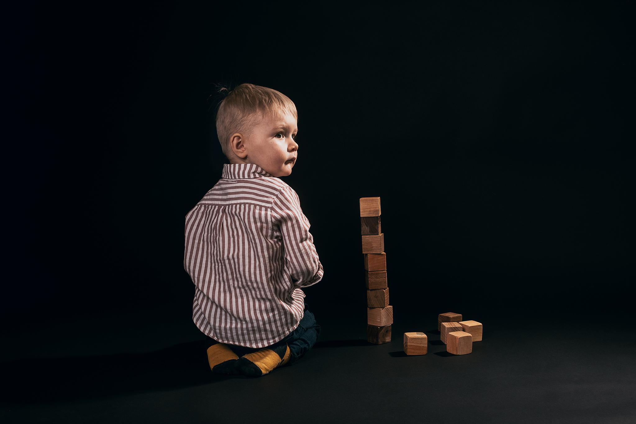 Familjefotografering i studio