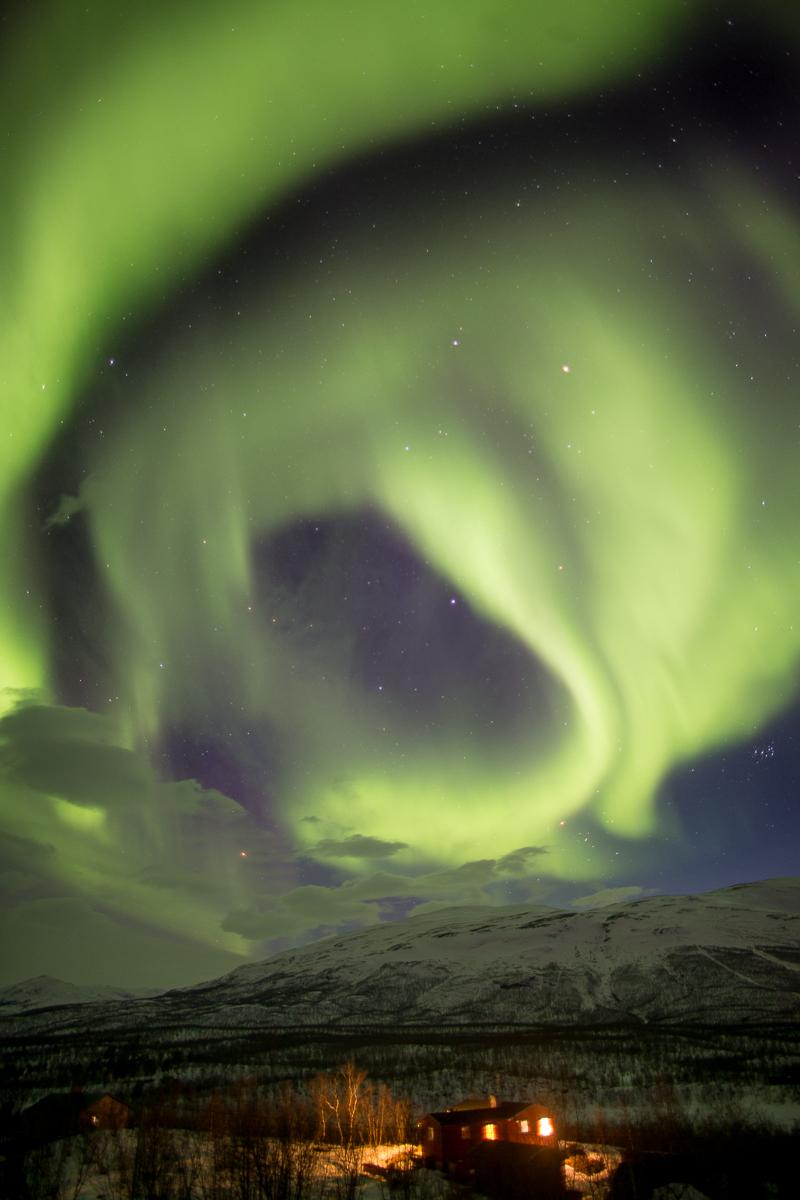 Aurora Borealis in Swedish Lapland