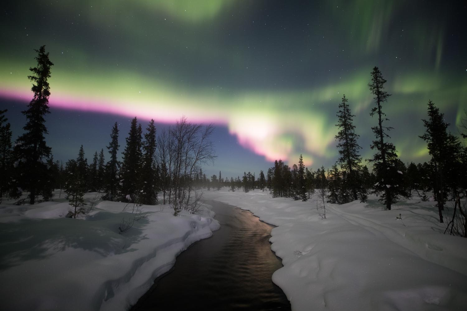 Aurora Borealis in Swedish Lapland