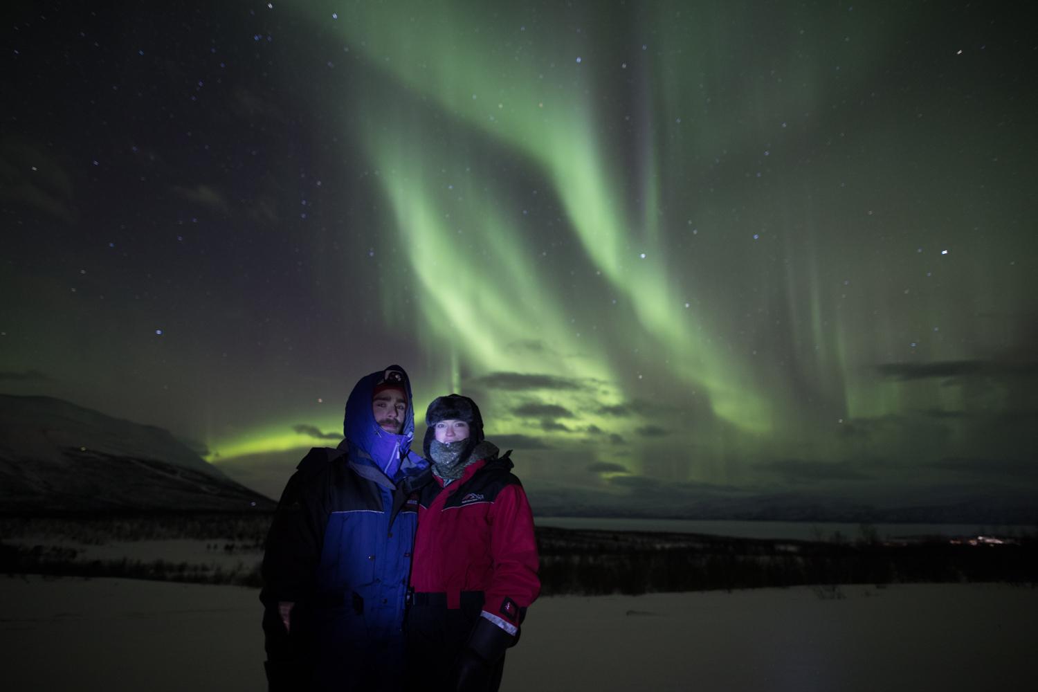 Aurora Borealis in Swedish Lapland