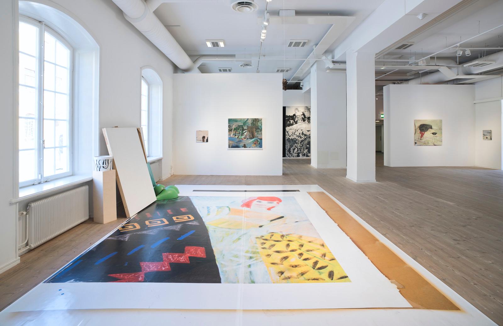 Utställning Helene Billgren "Internmeddelandenh" på Kristianstads konsthall, 2021