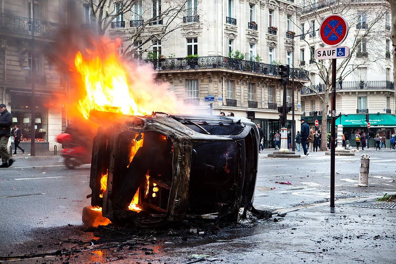 Protester i Frankrike