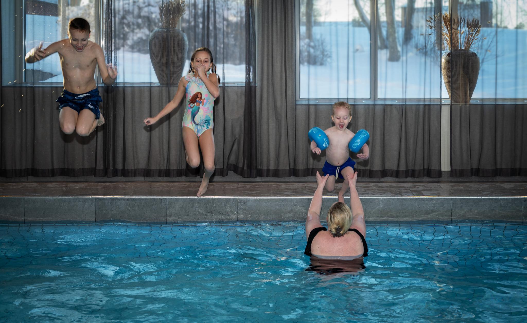 Familjeglädje på Hotellet