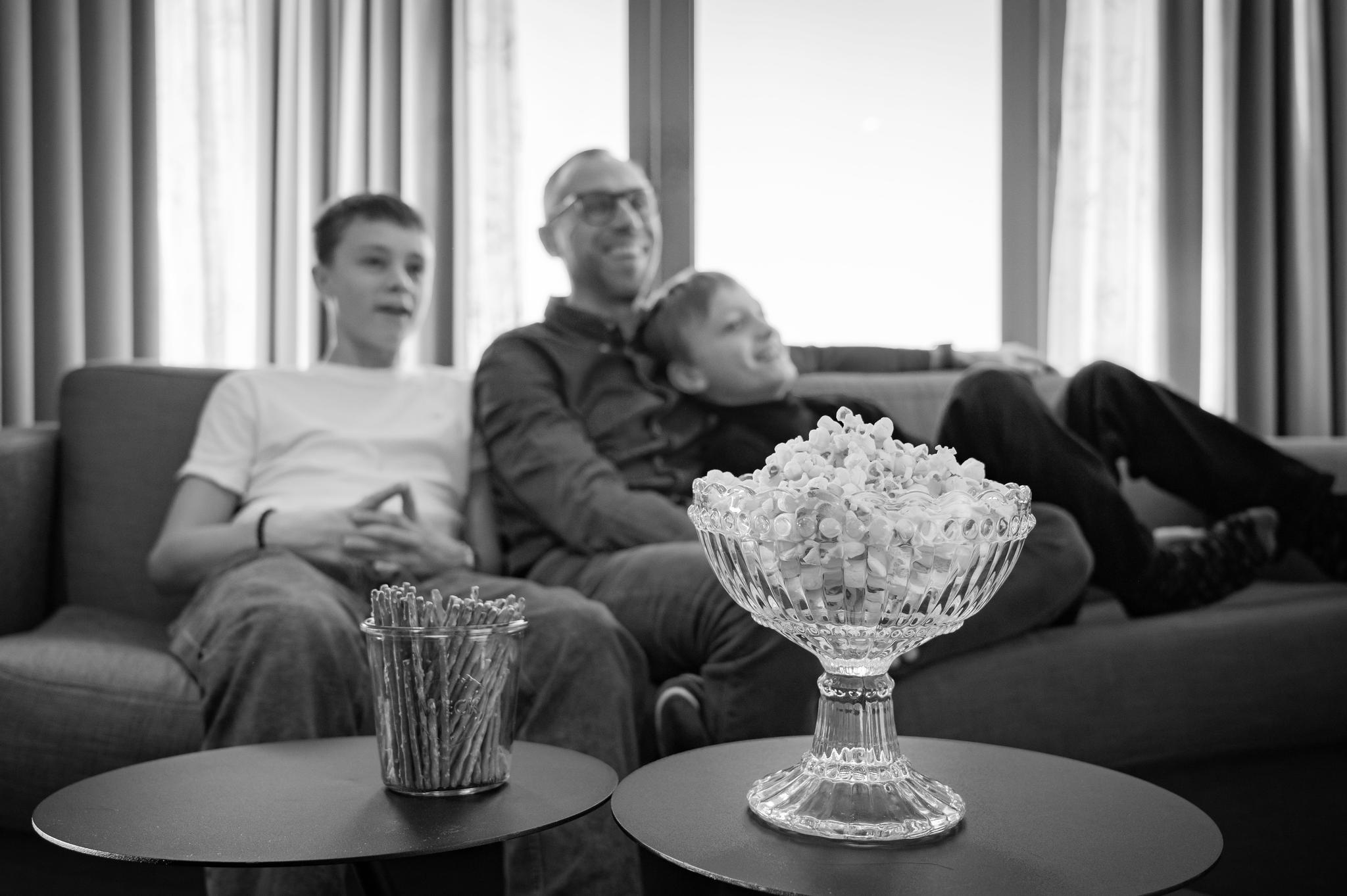 Familjeglädje på Hotellet