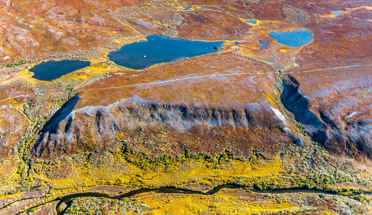 Boken FJÄLLEN - Flygfoton över Svenska Fjällen